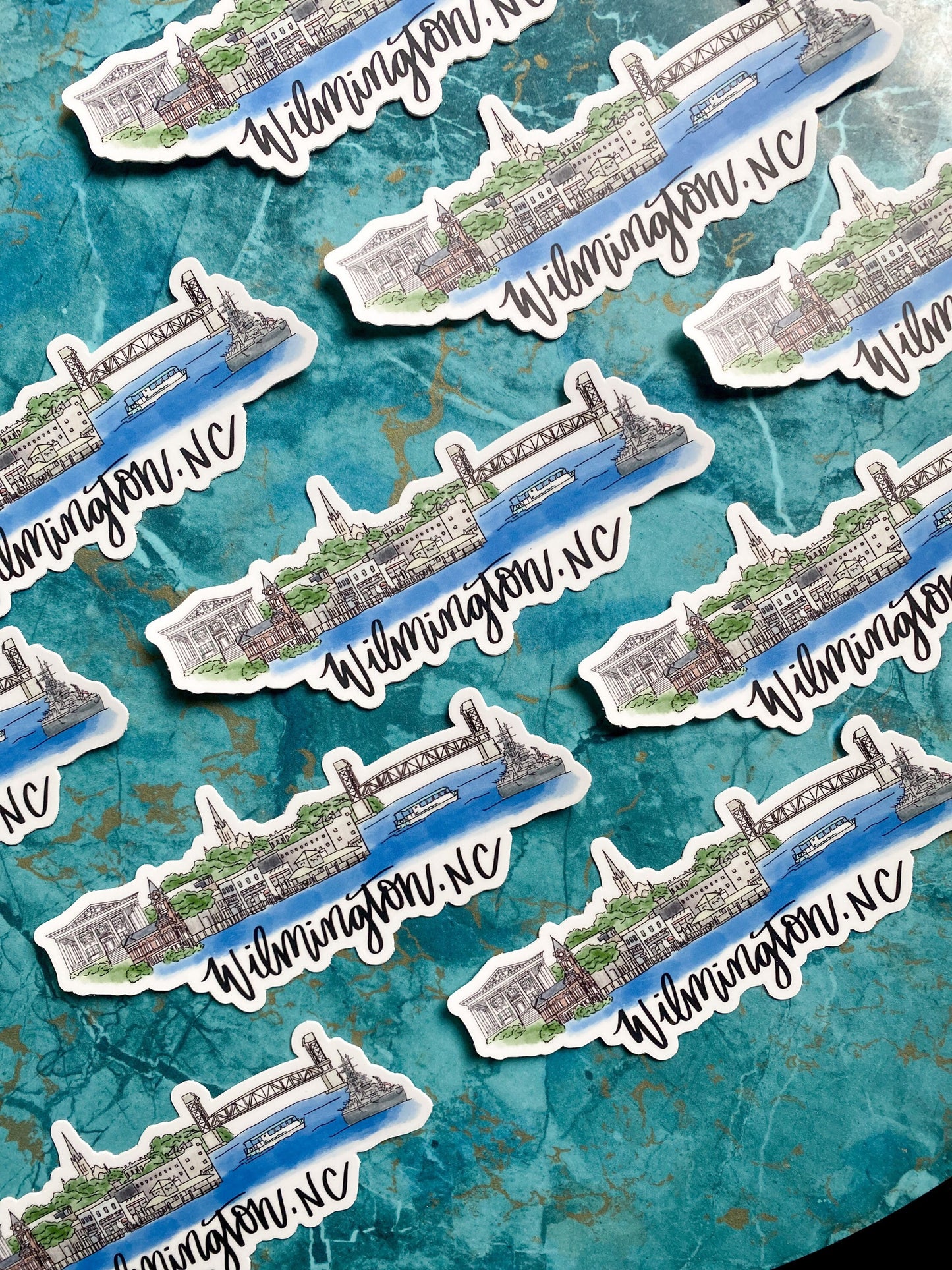 Wilmington NC Skyline sticker