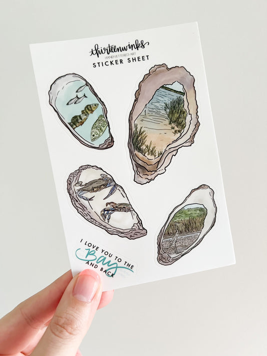 Oyster Sticker sheet