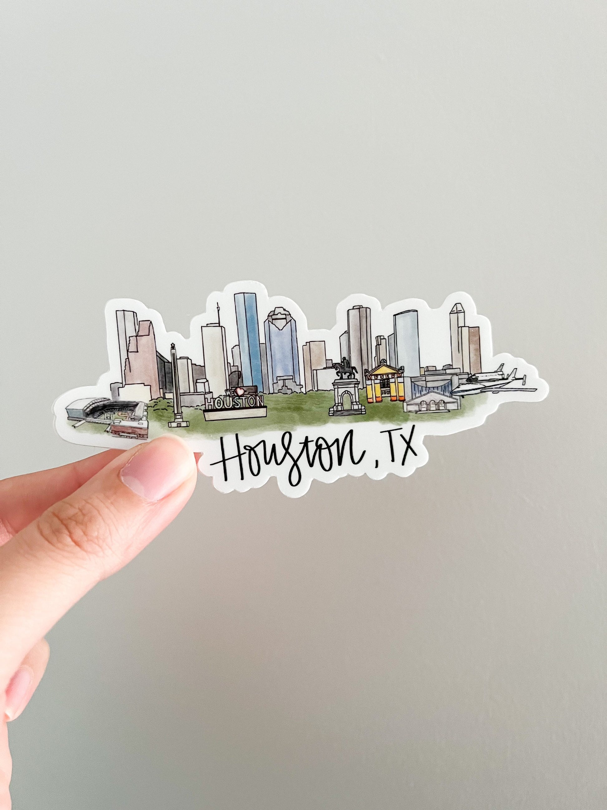 Huston, Texas (TX) Skyline/landmark sticker