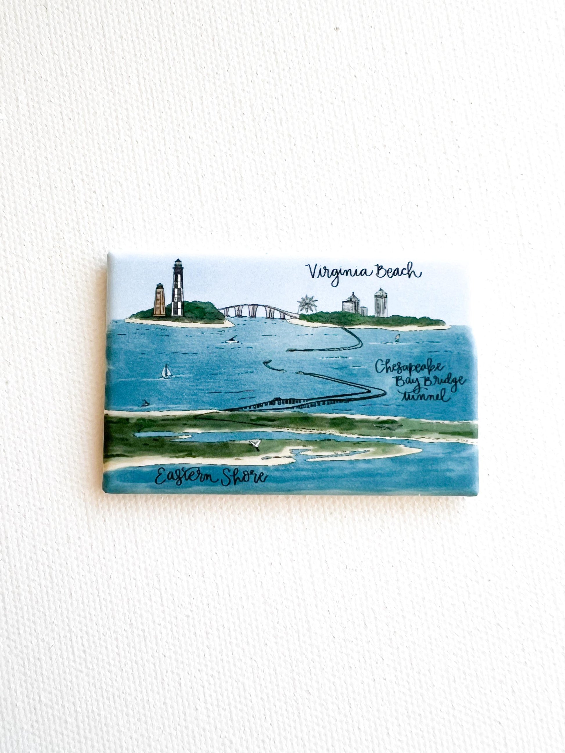 Chesapeake Bay Bridge magnet Virginia Beach, eastern shore magnet