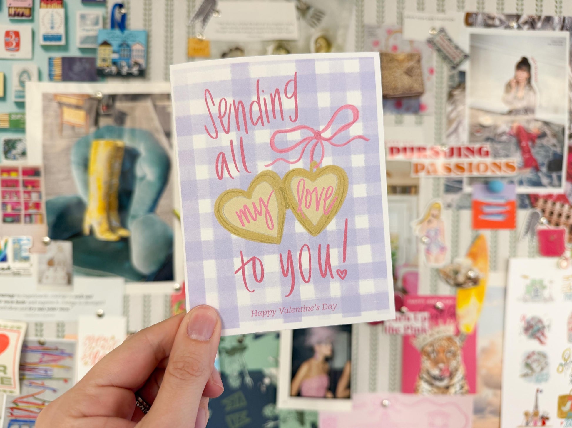 Sending All My Love Valentine’s Day Card | Cute Valentine Card | Romantic Love Card | Valentine for Her or Him | Sweet Valentine Greeting