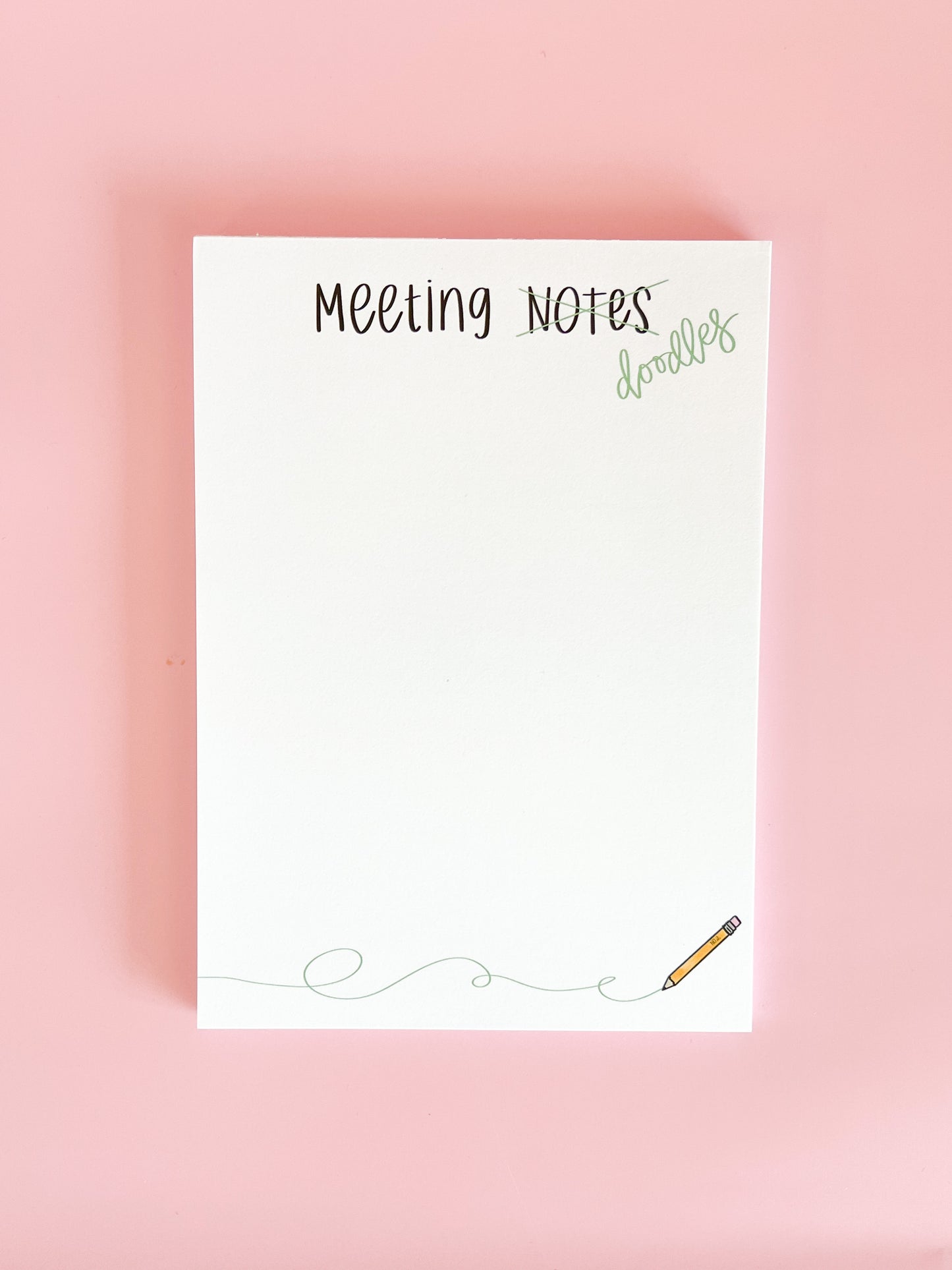 Meeting doodles notepad