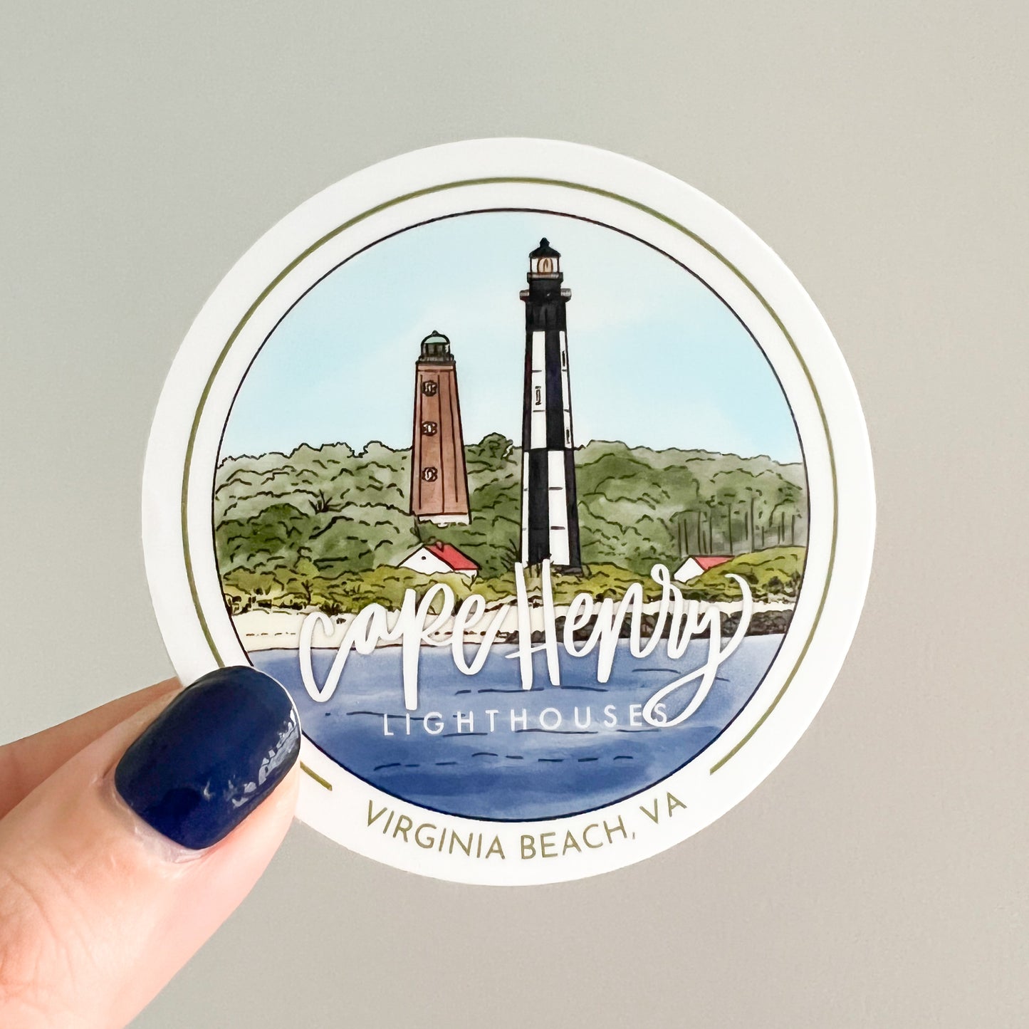 Cape Henry Circle Sticker - Entrance Collection