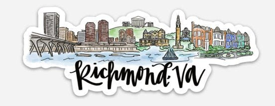 Richmond Virginia Skyline sticker