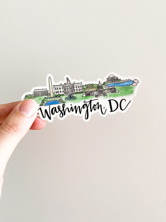 Washington DC Virginia Skyline sticker