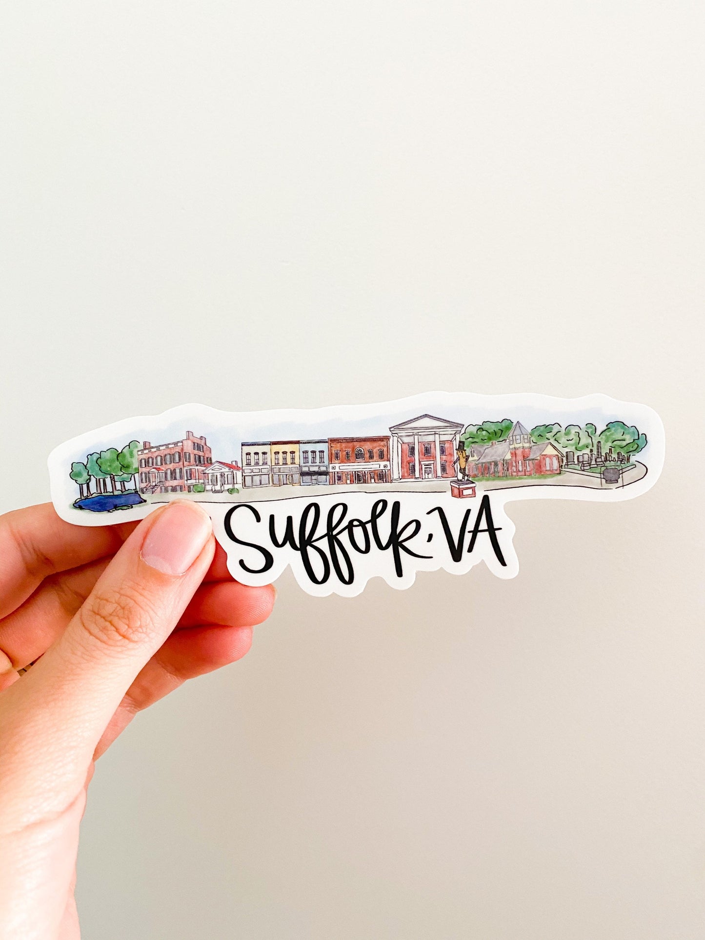 Suffolk Virginia Skyline sticker