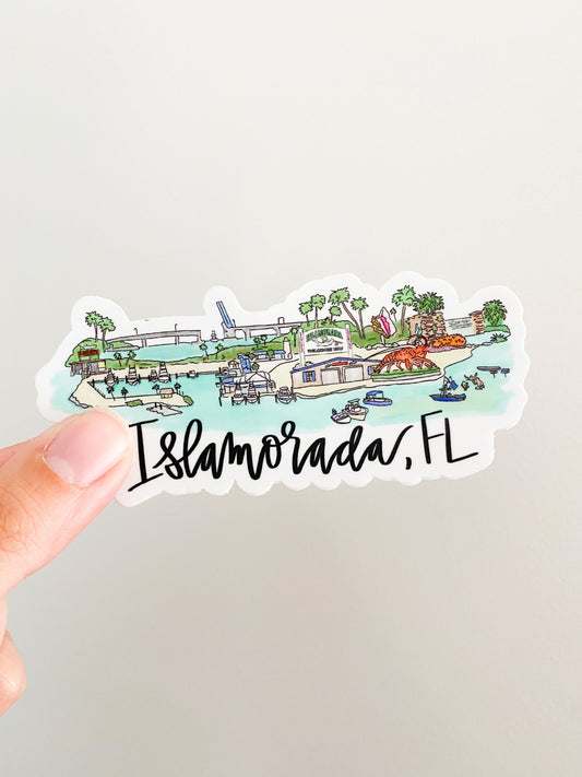 Islamorada, FL Skyline sticker