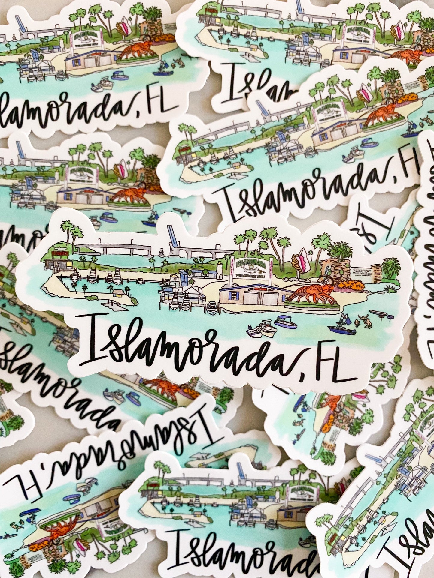 Islamorada, FL Skyline sticker