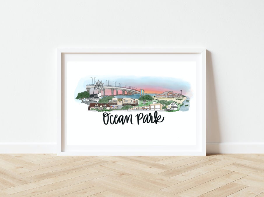 Ocean Park Skyline Print