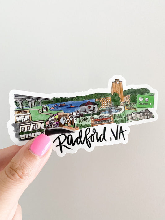 Radford Virginia Skyline sticker