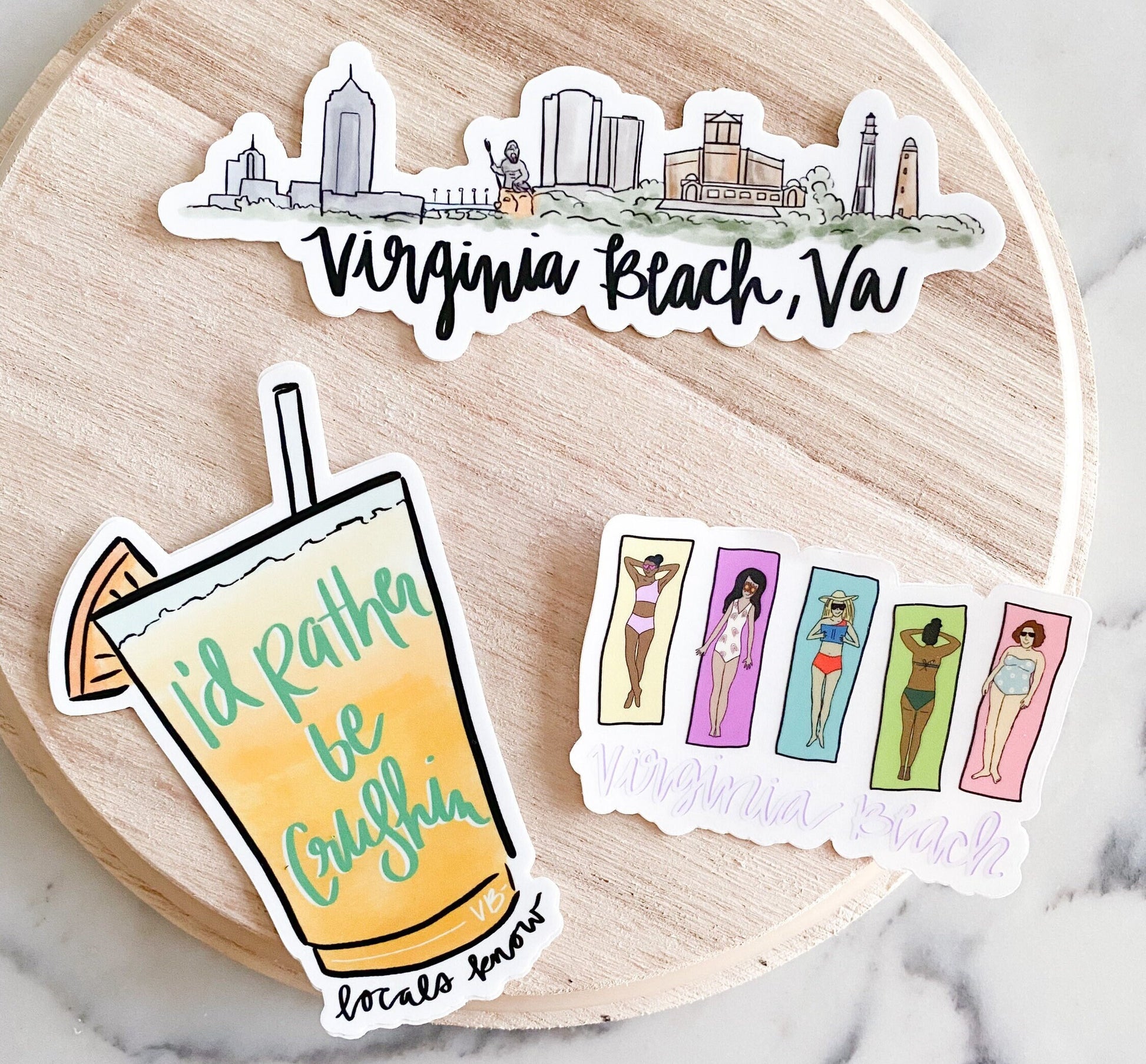 Virginia Beach Virginia Sticker bundle!