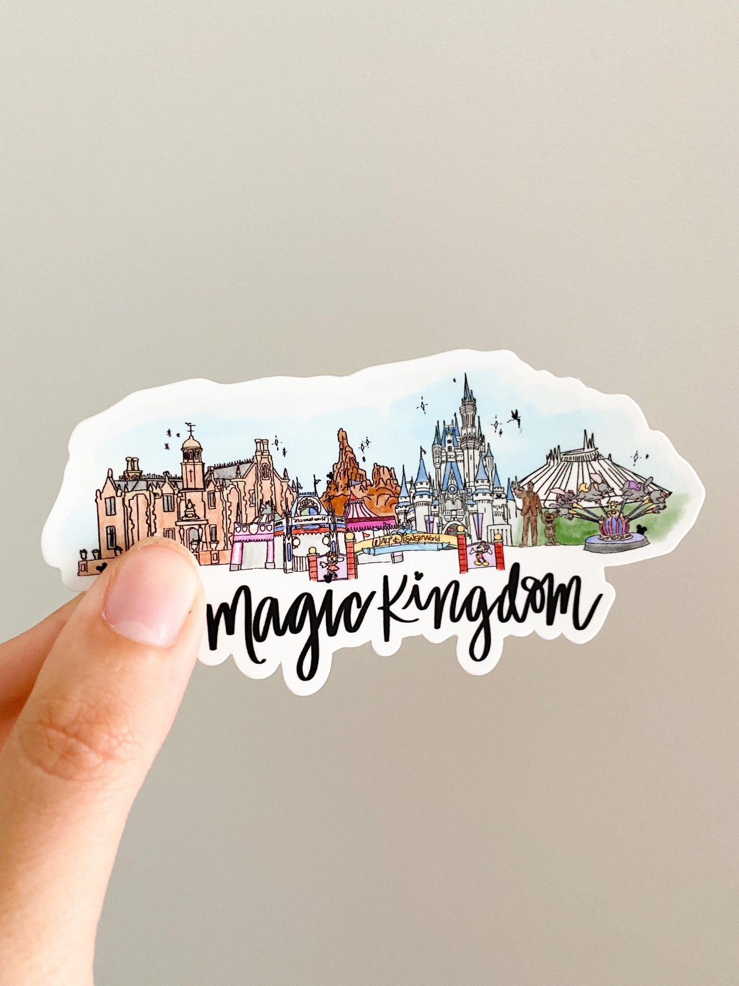 Magic kingdom. Disney Skyline sticker