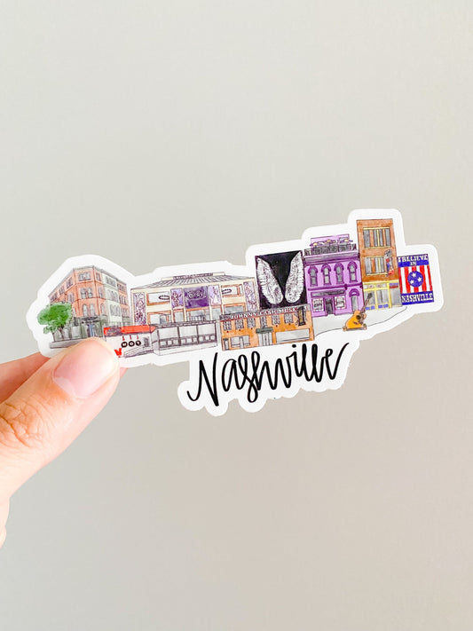 Nashville Tennessee Skyline sticker