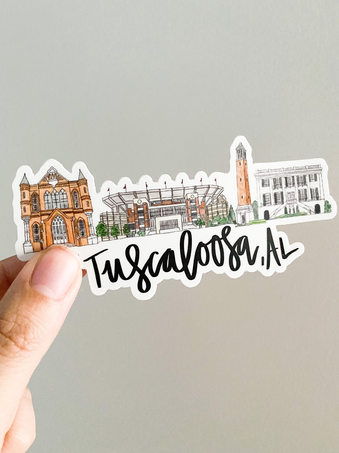 Tuscaloosa Alabama Skyline sticker