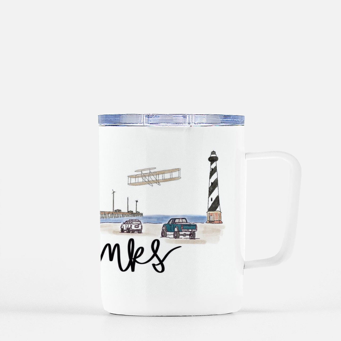 Outer Banks Skyline - OBX- Insulated Travel Mug