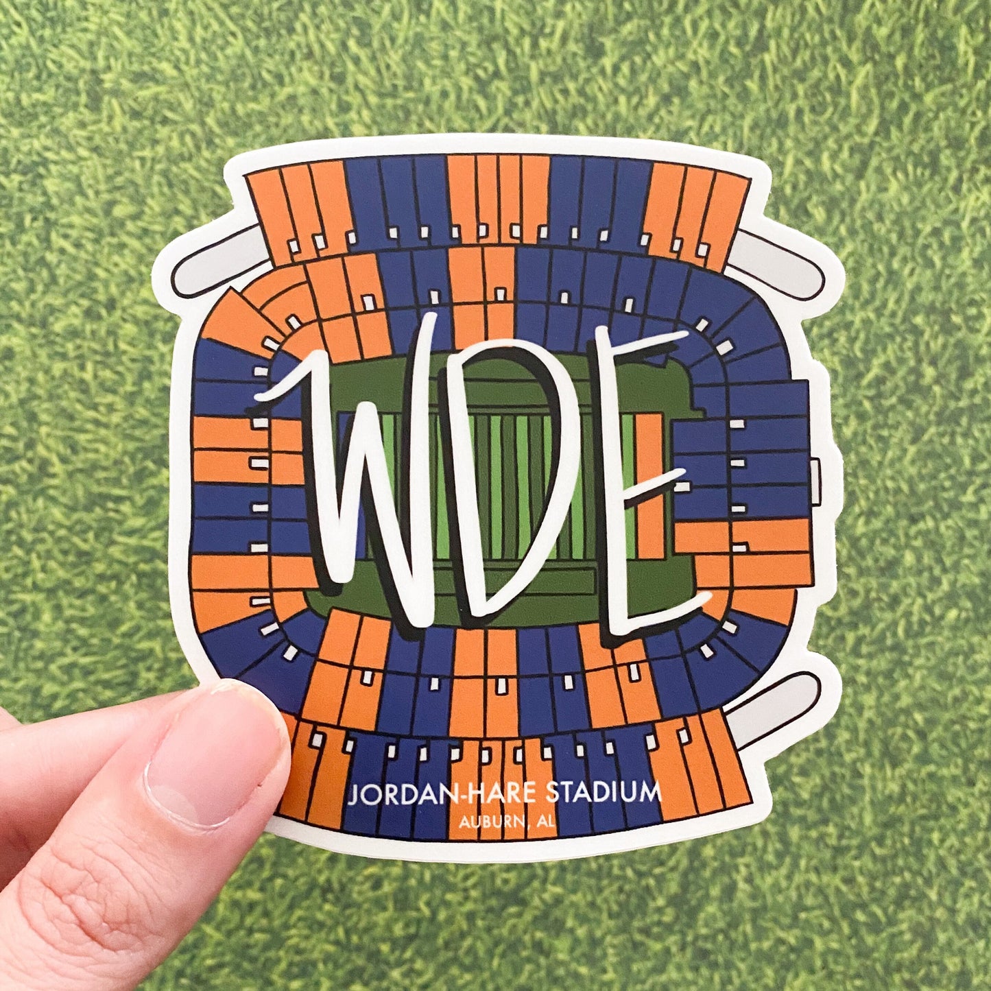 Auburn Alabama Stadium football sticker