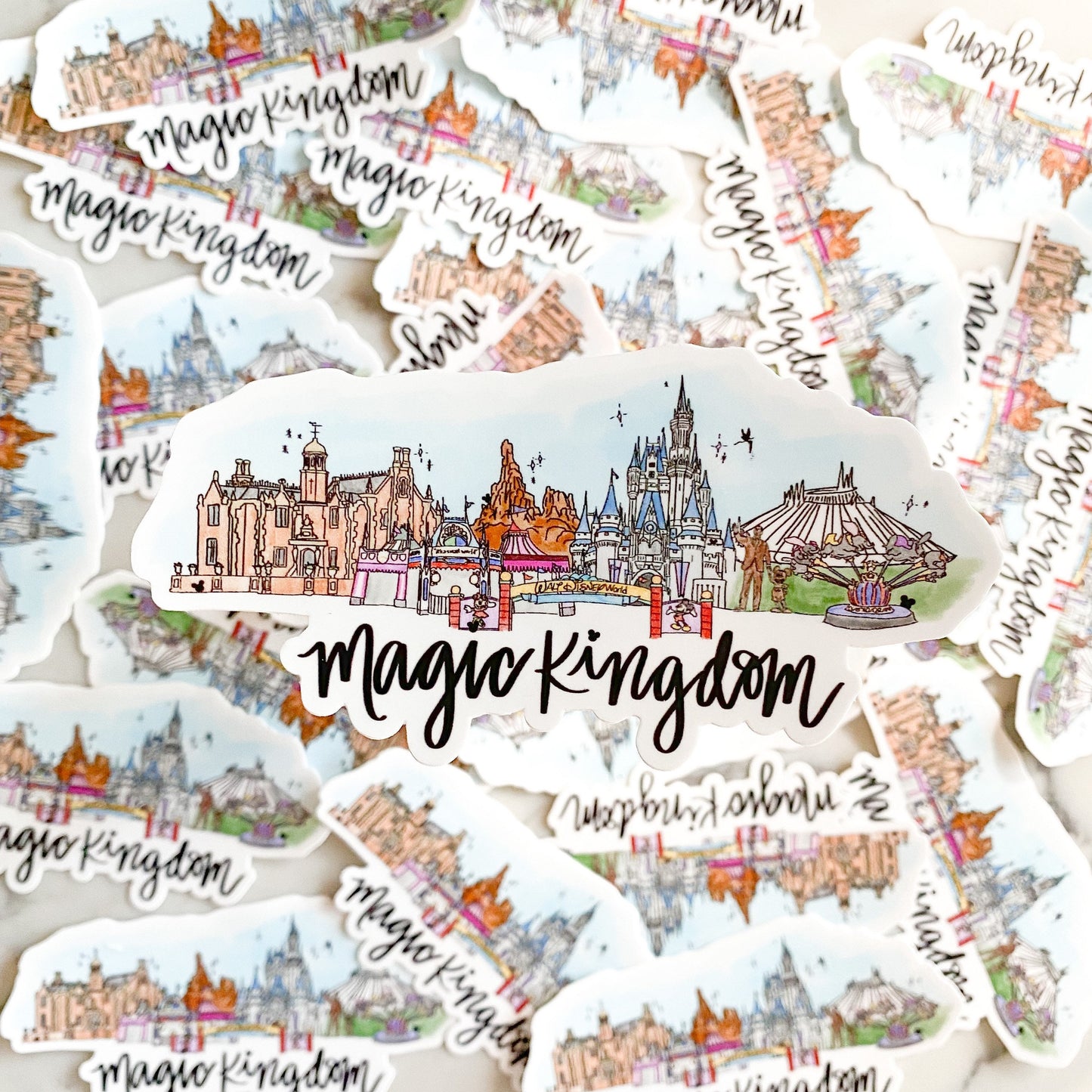 Magic kingdom. Disney Skyline sticker