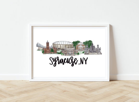 Syracuse, NY Skyline Print