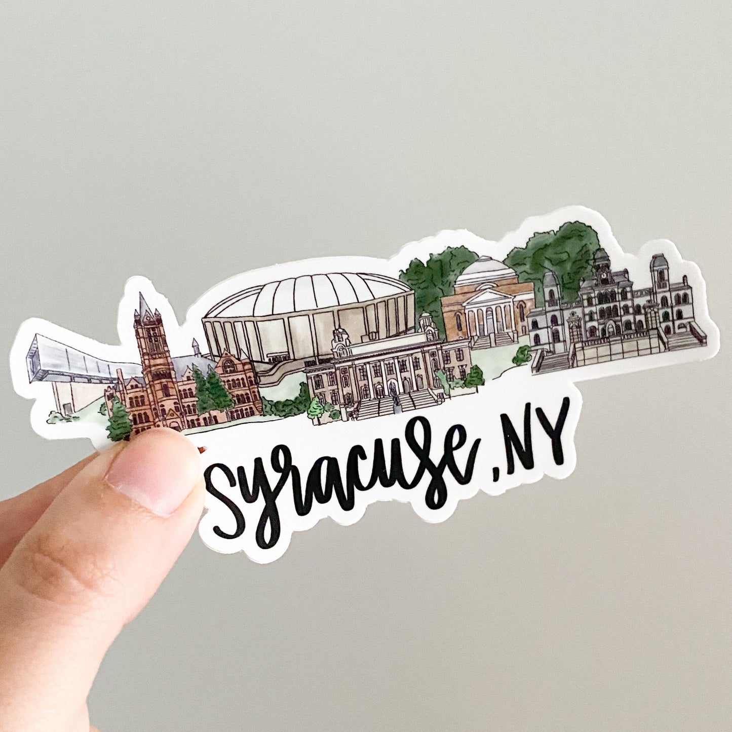 Syracuse NY (New York) Skyline sticker