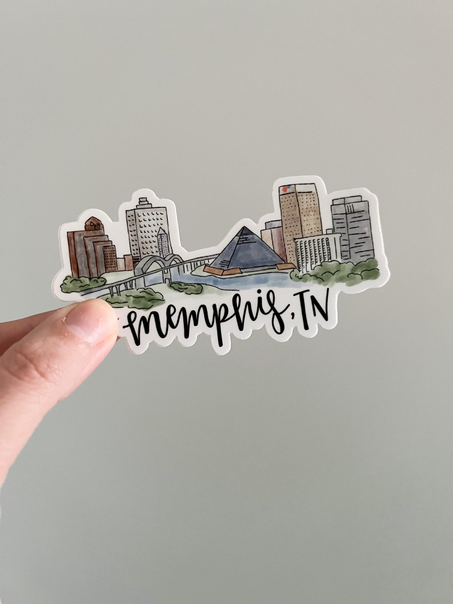 Memphis Tennessee Skyline/landmark sticker