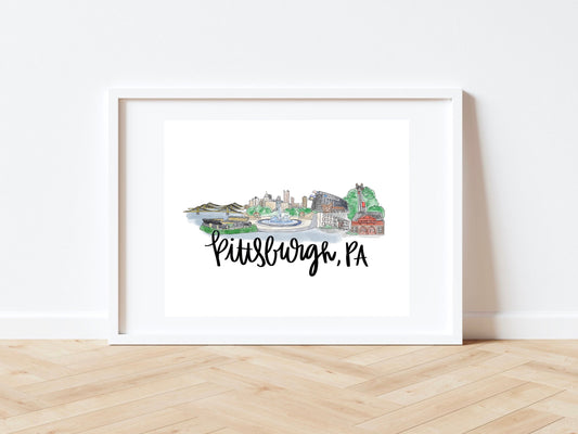 Pittsburgh, PA Skyline Print