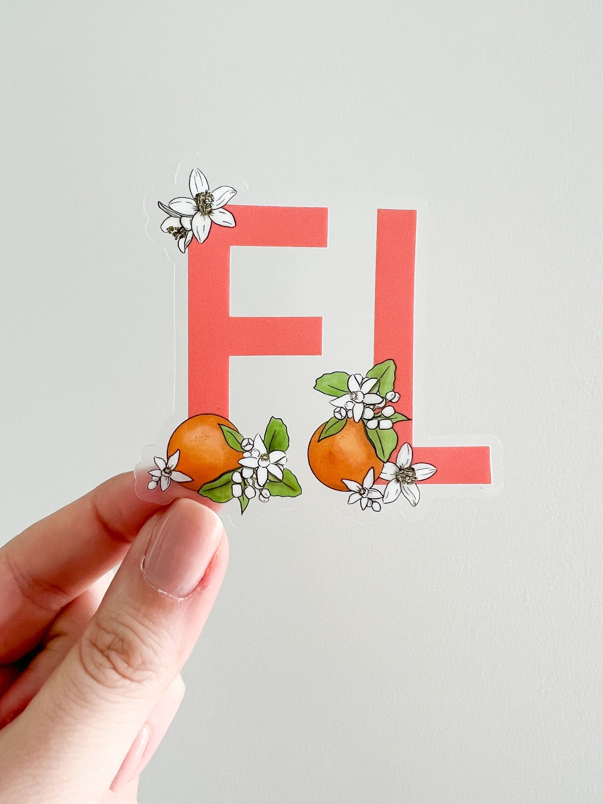 FL - State Flower Sticker - Florida - Orange Blossom - Florida Sticker