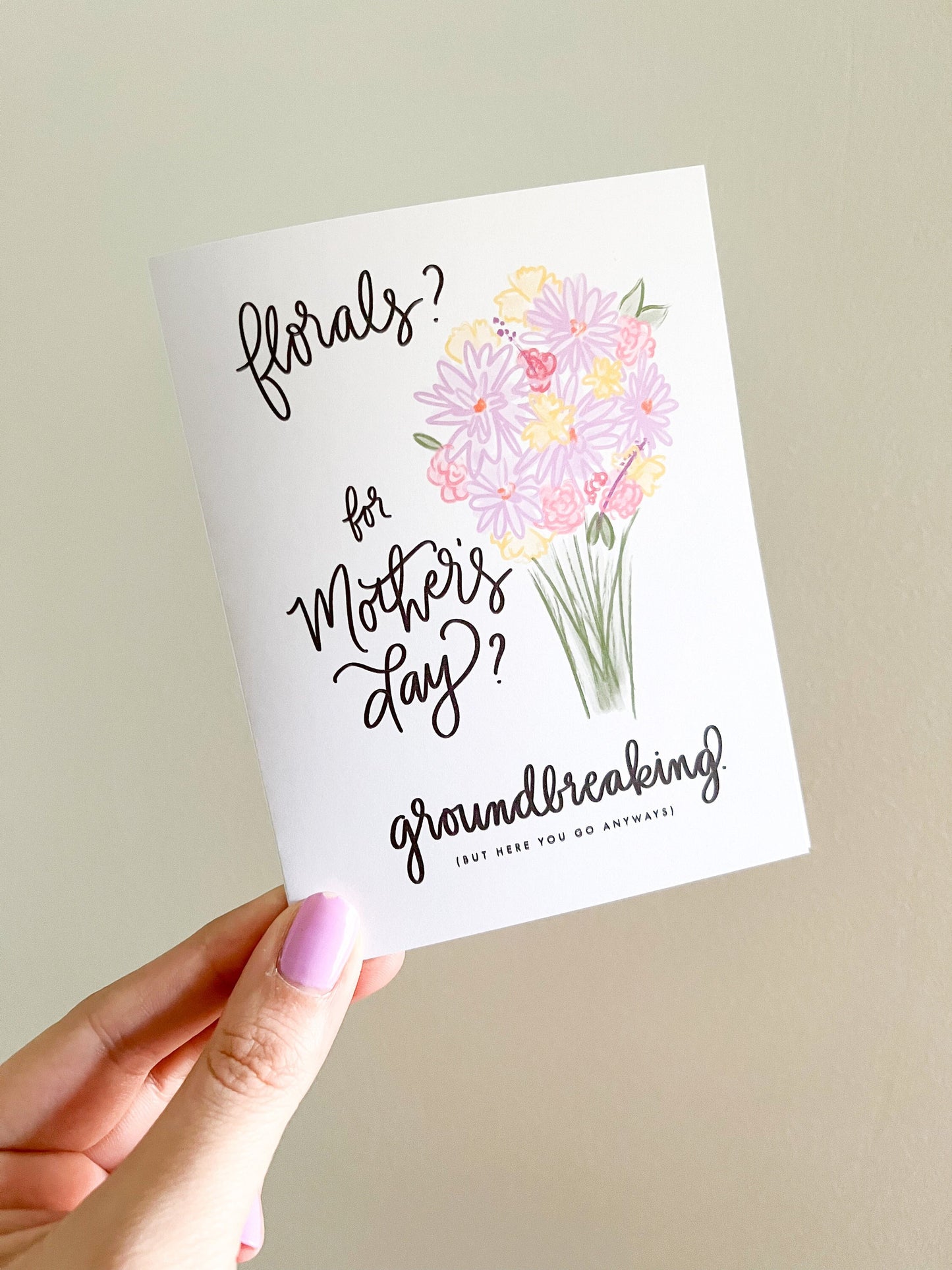 Funny Floral Mother's Day Card - Devil Wears Prada - Miranda Presley