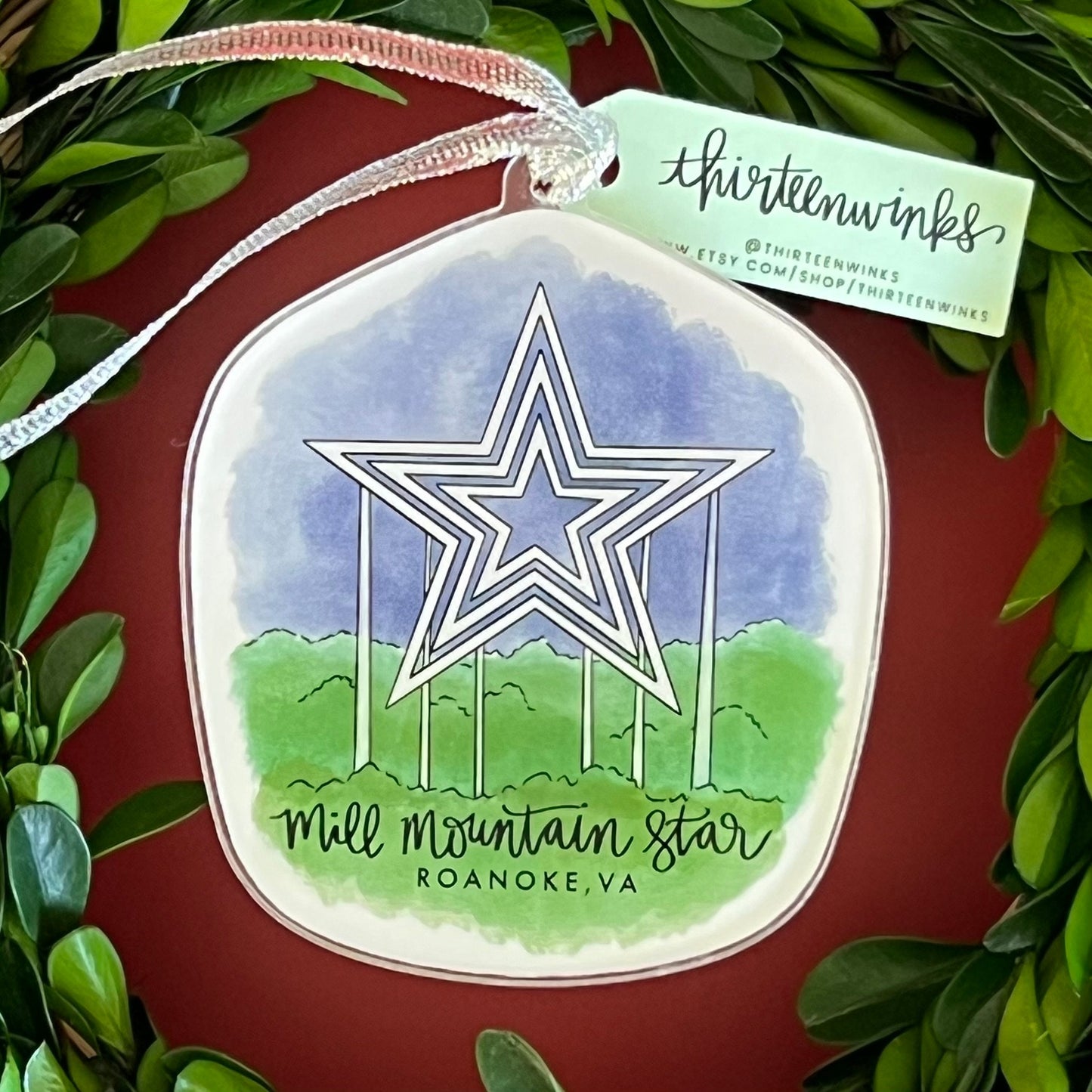 Mill Mountain Star - Roanoke, Virginia Acrylic Ornament