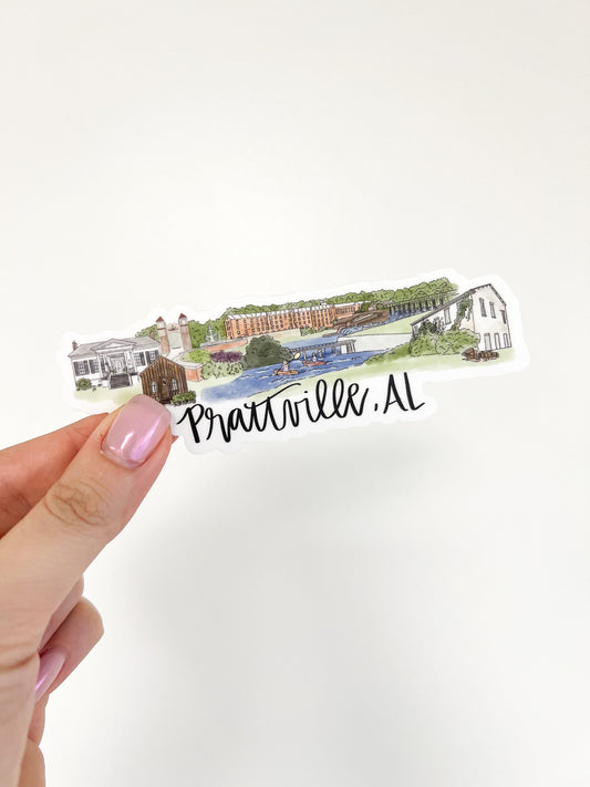 Prattville, Alabama Skyline/landmark sticker