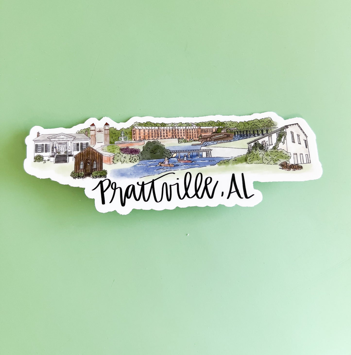 Prattville, Alabama Skyline/landmark sticker