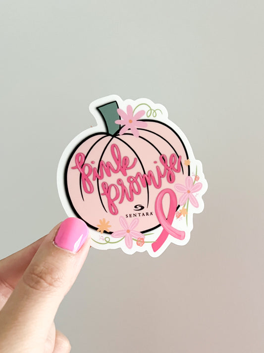 Pink Promise Pumpkin Sticker