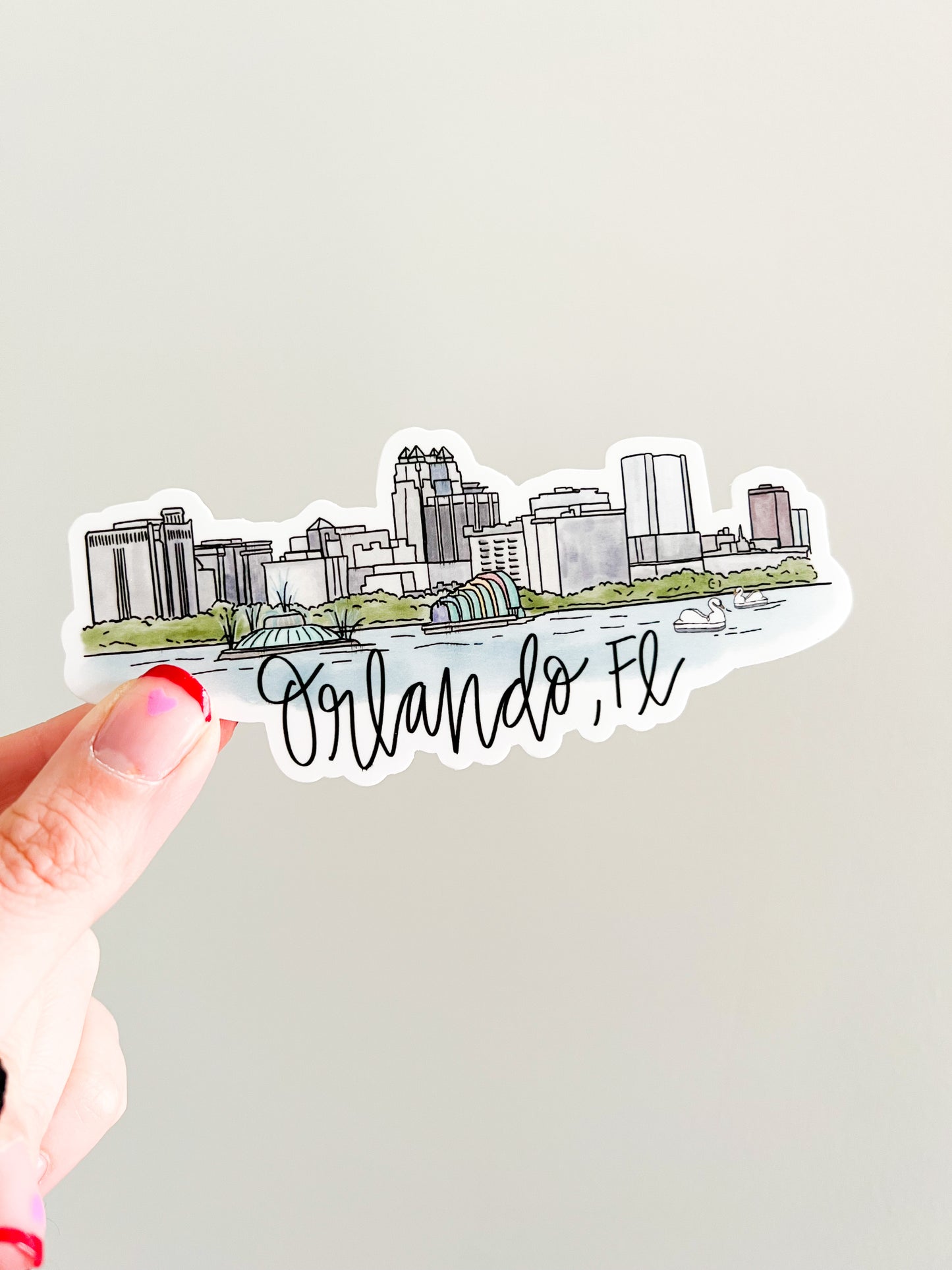 Orlando, Florida Skyline Sticker