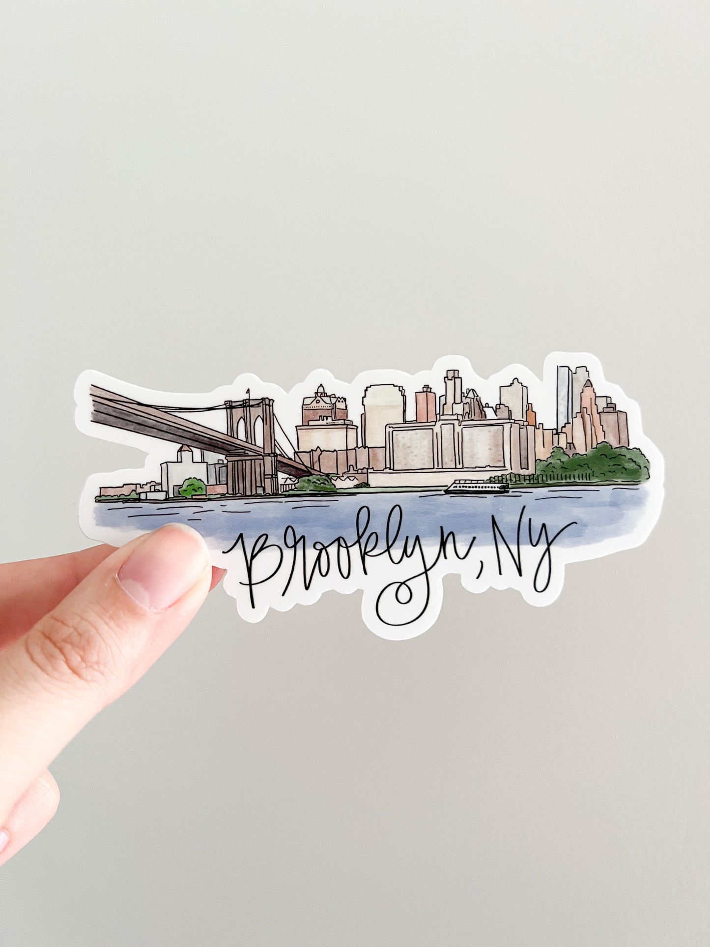 Brooklyn,New York (NYC)  Skyline sticker