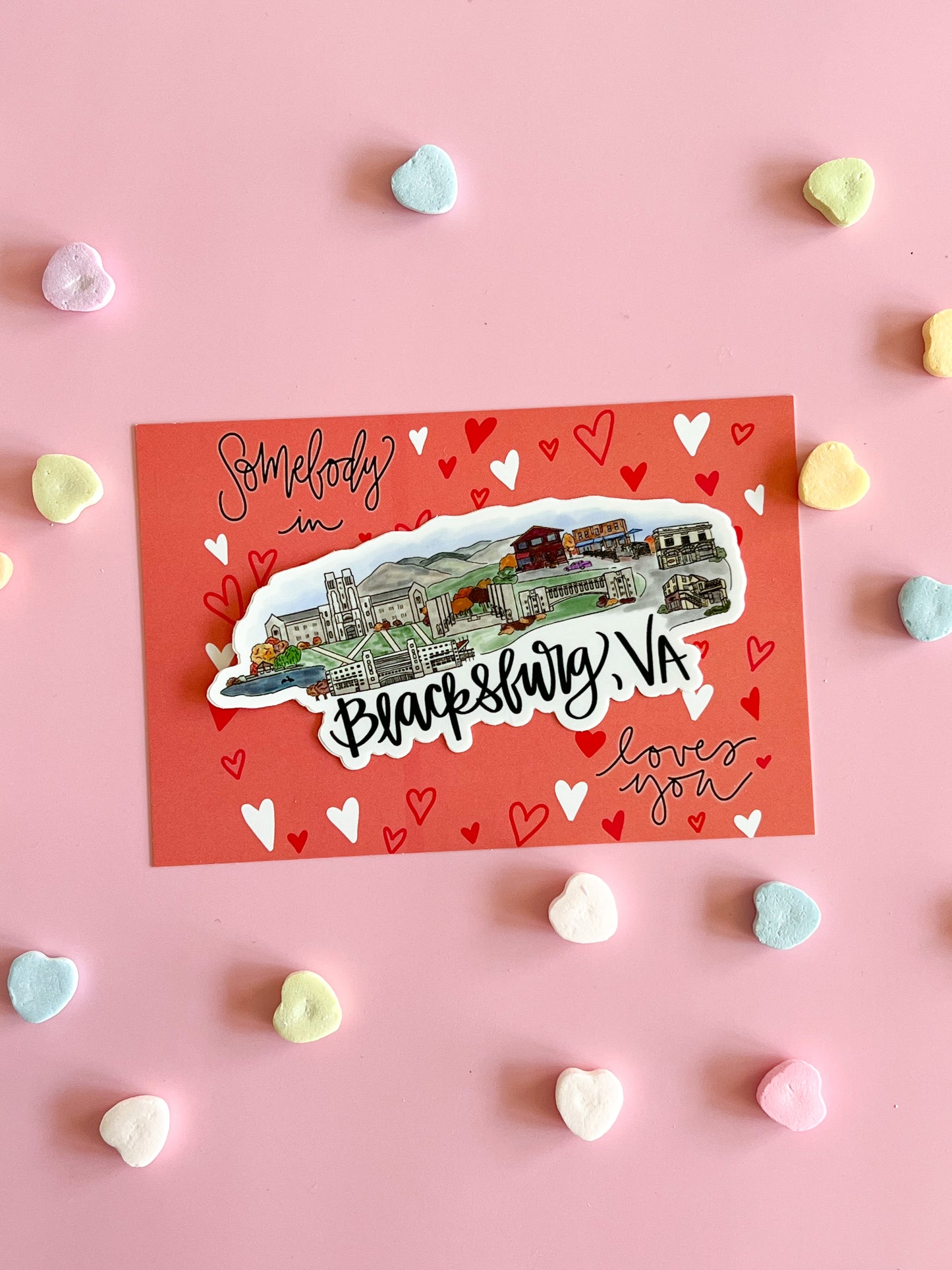 Skyline Sticker Valentine’s Card
