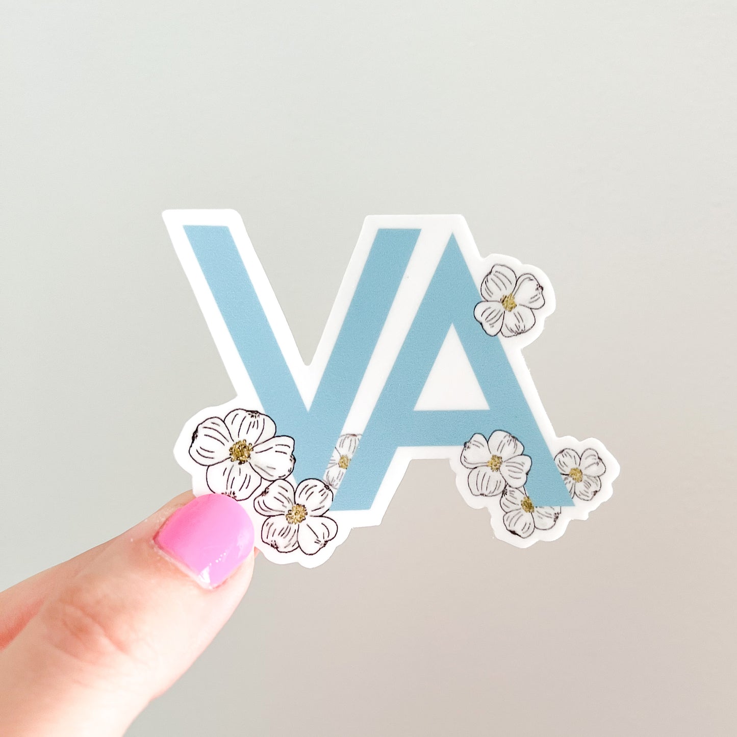 VA Virginia state flower dogwood sticker