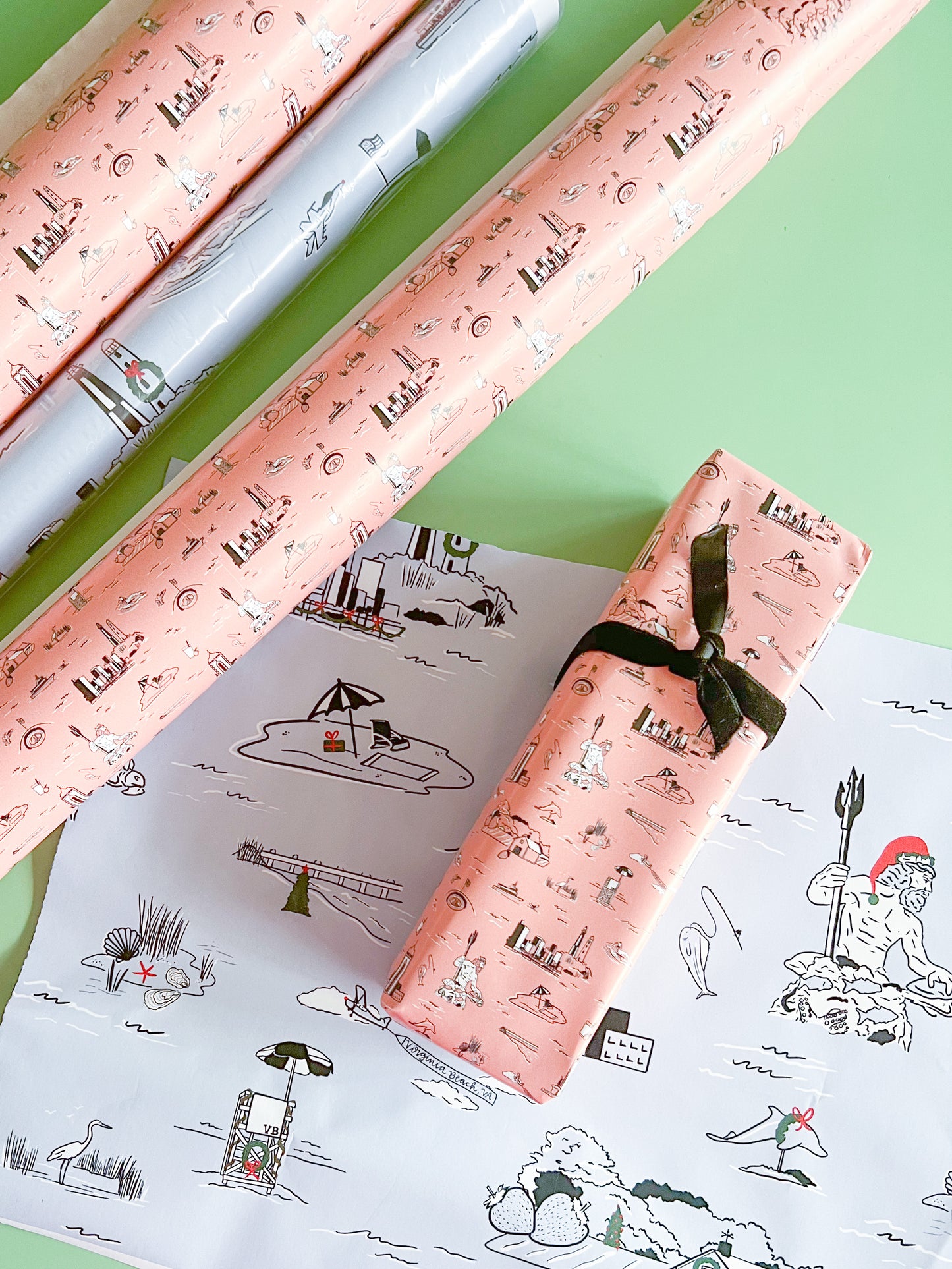 VB Toile Wrapping paper