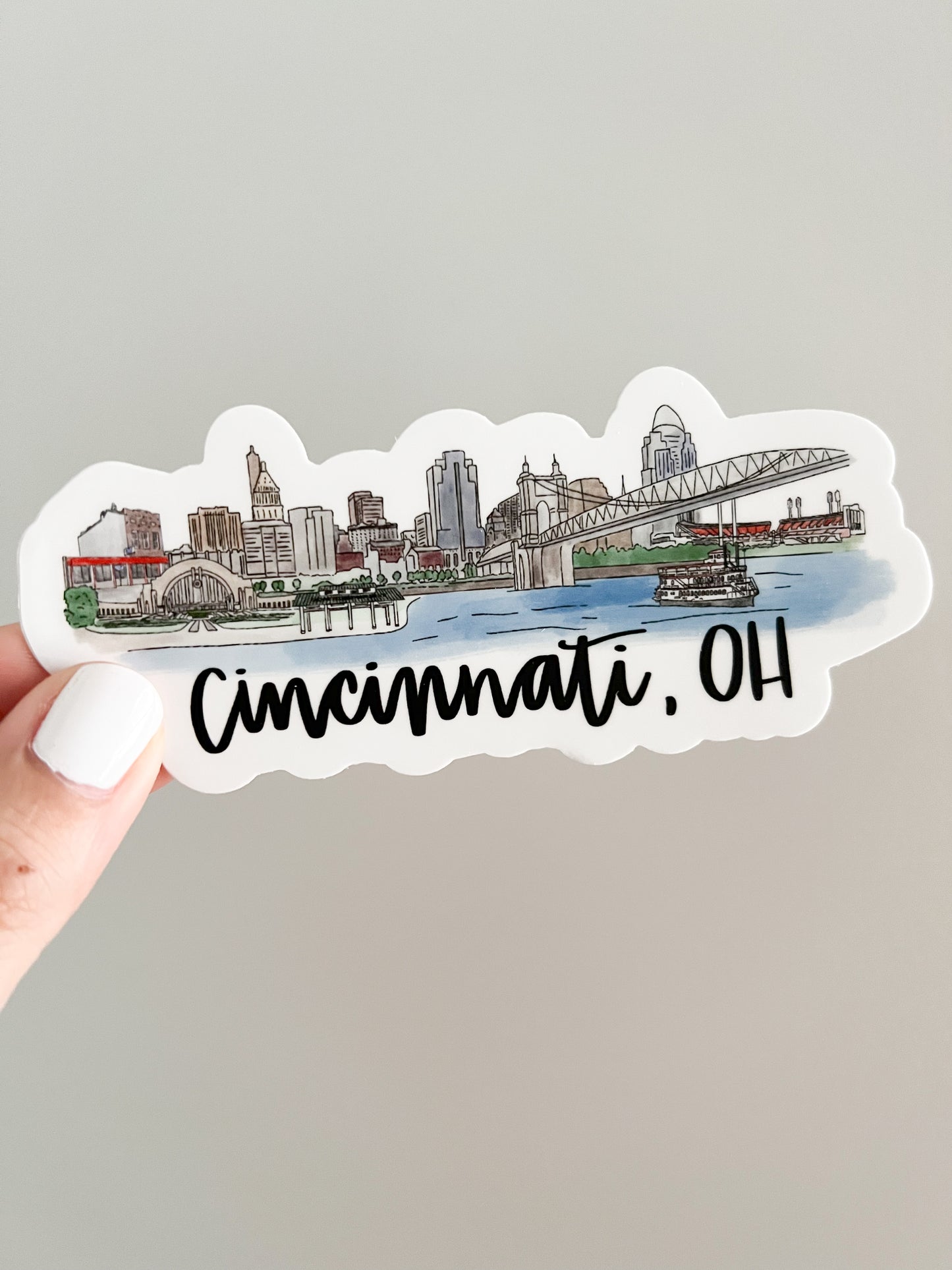 Cincinnati, Ohio Skyline Sticker
