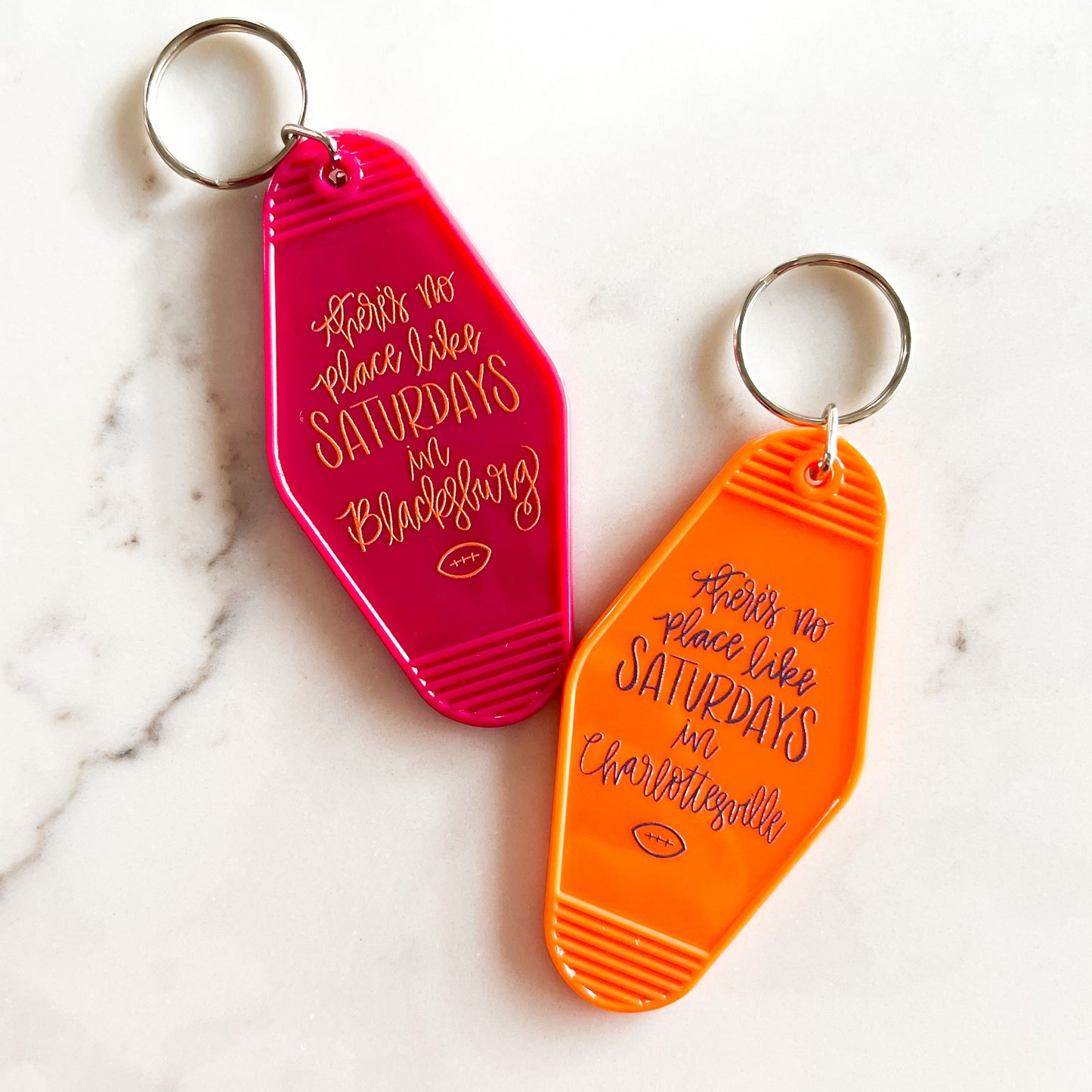 Saturdays in Charlottesville keychain