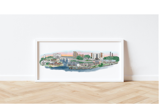 Shore Drive Skyline Print