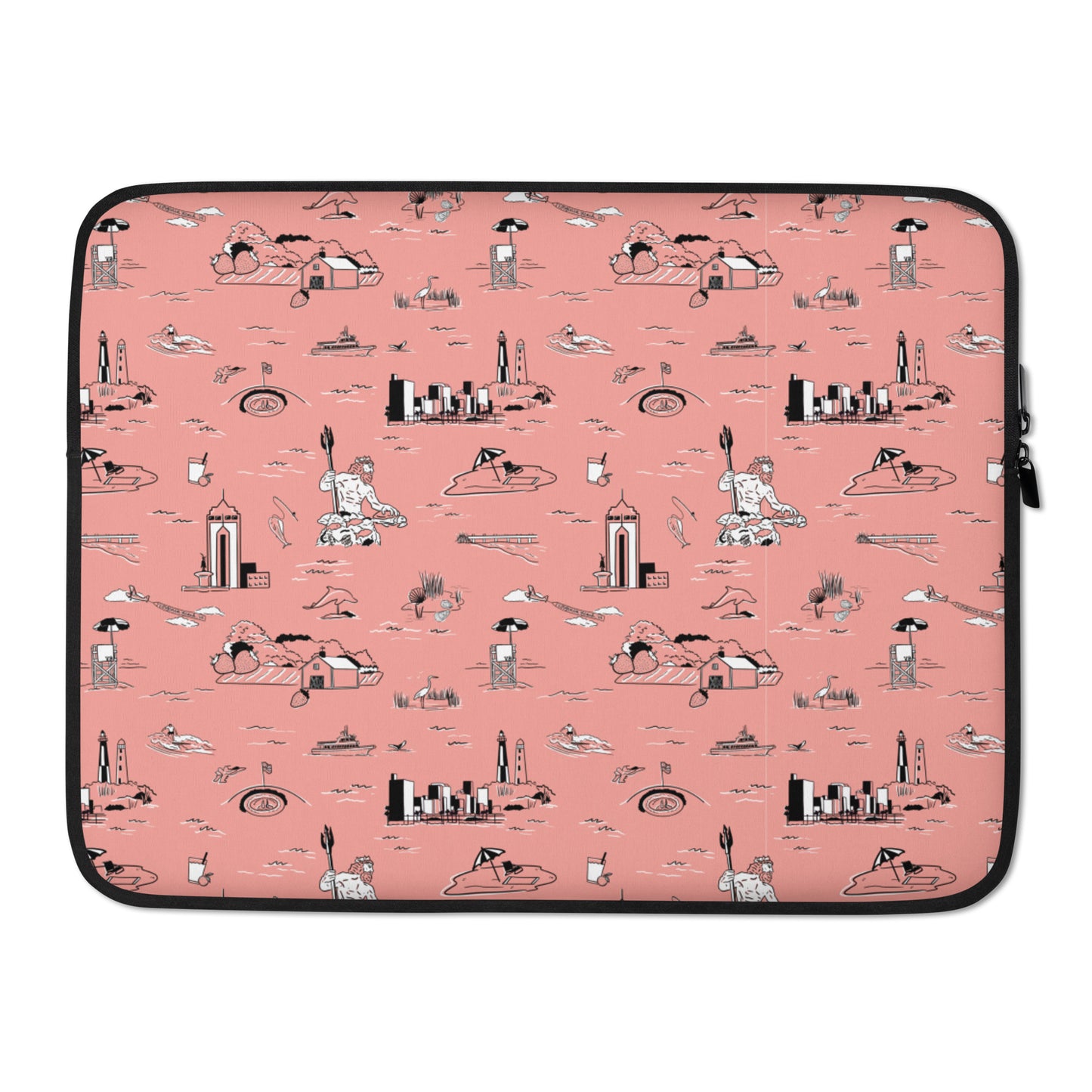 Coral VB Toile Laptop Sleeve
